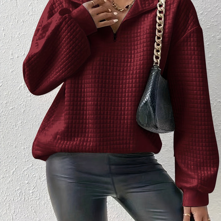Elspeth | Relaxed Quarter-Zip Sweater