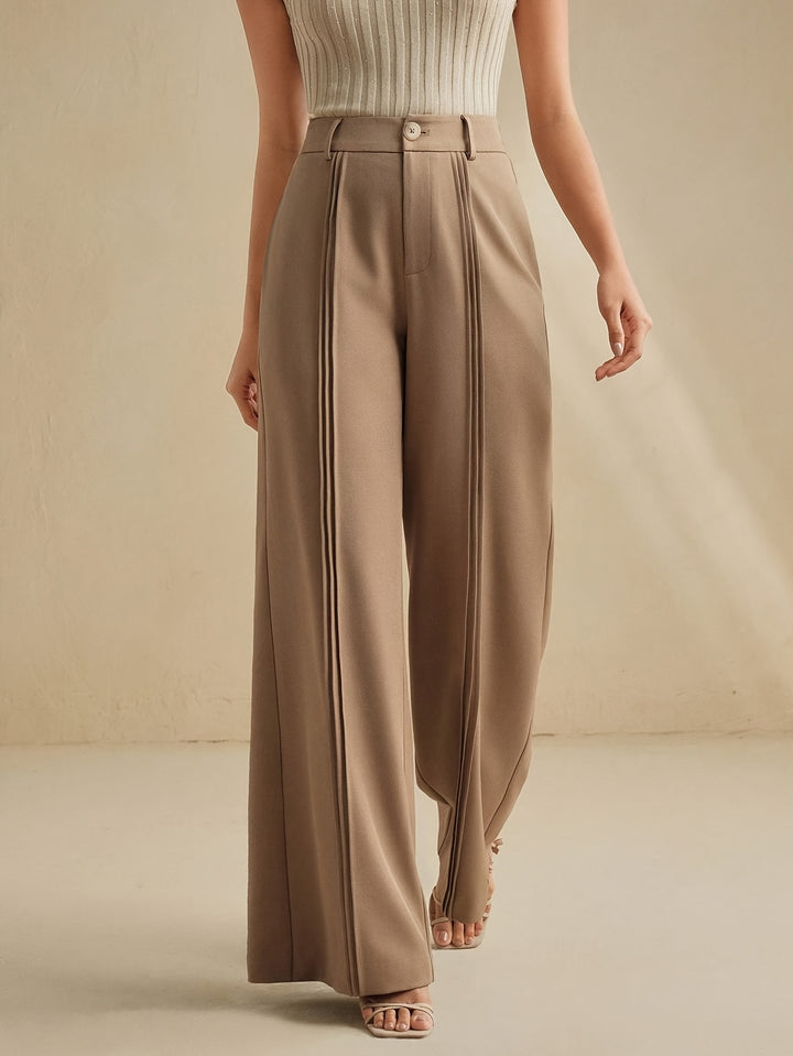 Georgia | Pleated Wide-Leg Trousers