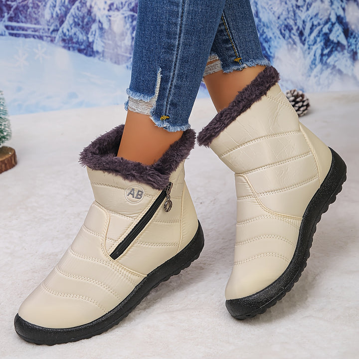 Noelle | Cosy Fleece-Lined Winter Ankle Boots