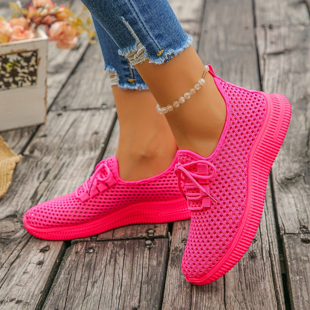 Freya | Breathable Woven Slip-On Sneakers