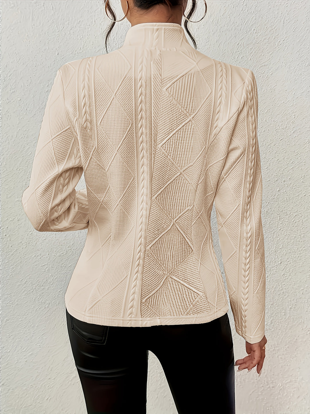 Loretta | Textured Button-Up Jacket