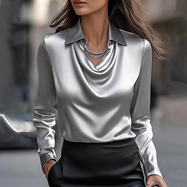 Arabella | Elegant Draped Blouse