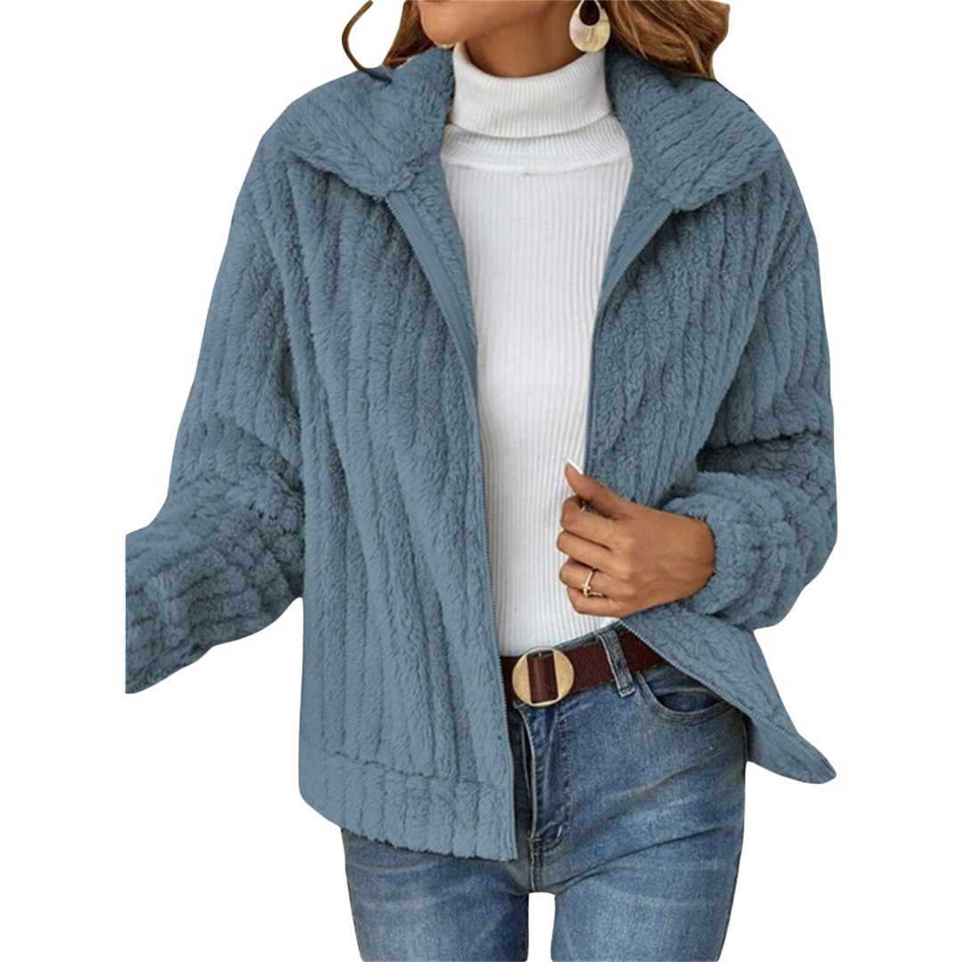 Laurel | Cosy Textured Zip Jacket