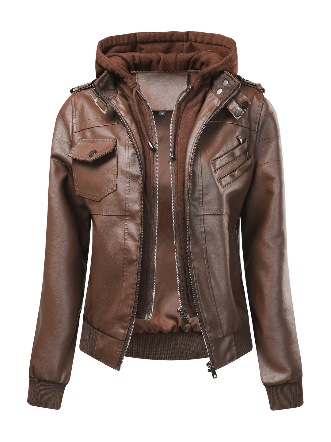 Rosabel | Layered Hooded Biker Jacket
