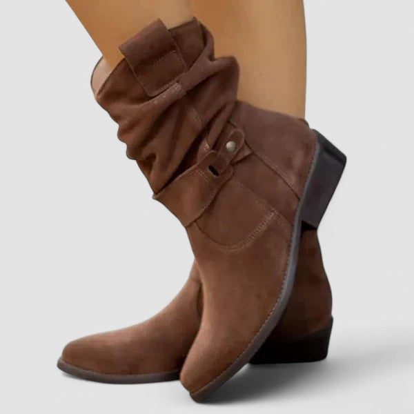 Gretchen | Slouchy Block-Heel Boots