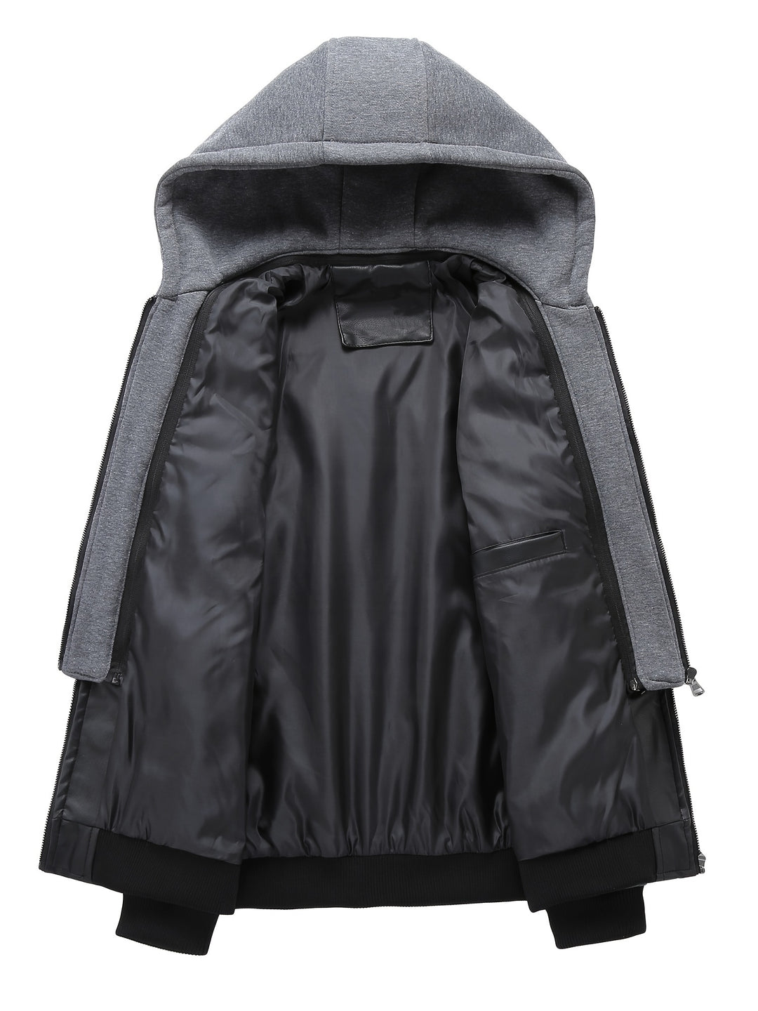 Nolan | Hooded Full-Zip Moto Jacket