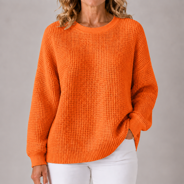 Sasha | Relaxed Waffle-Textured Sweater