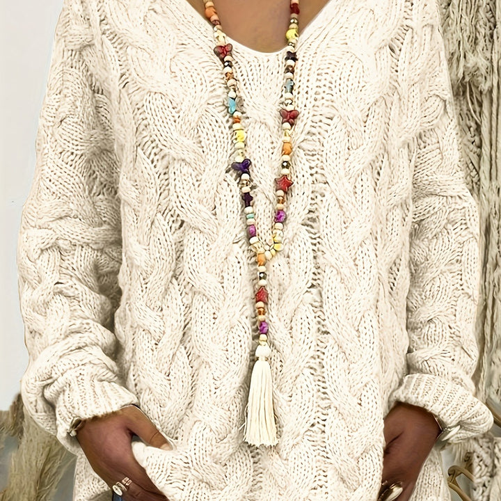 Coralee | Relaxed Cable-Knit Sweater