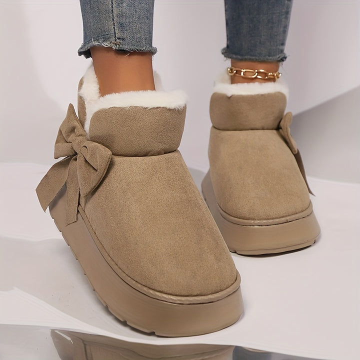 Marnie | Cosy Bow-Detail Ankle Boots