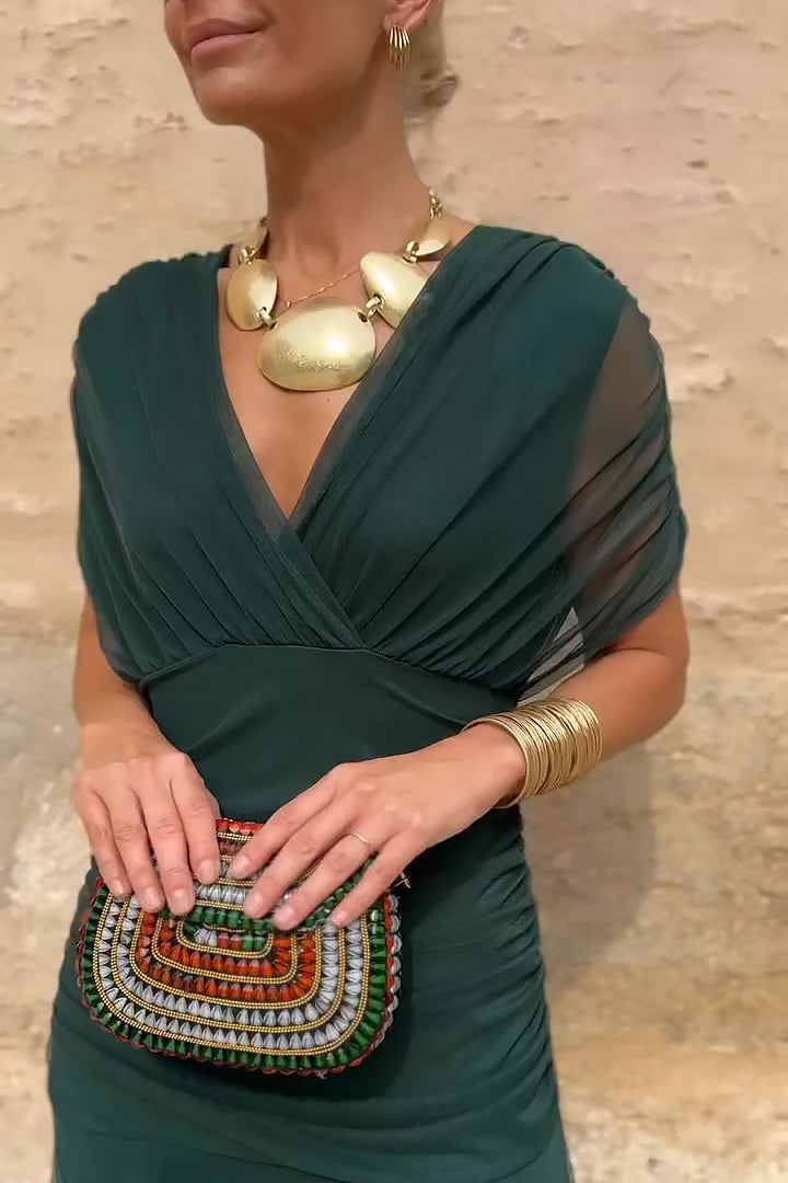 Nerissa | Off-Shoulder Garden-Print Dress