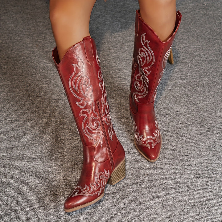 Delaney | Embroidered Western Boots