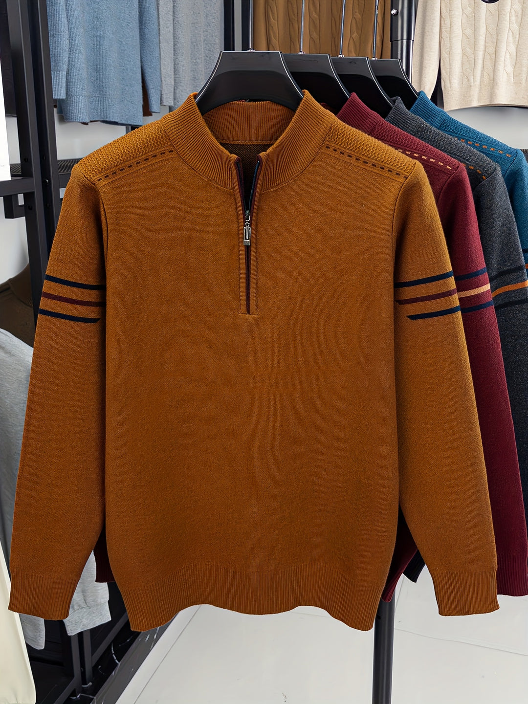 Conrad | Zip-Neck Knit Jumper