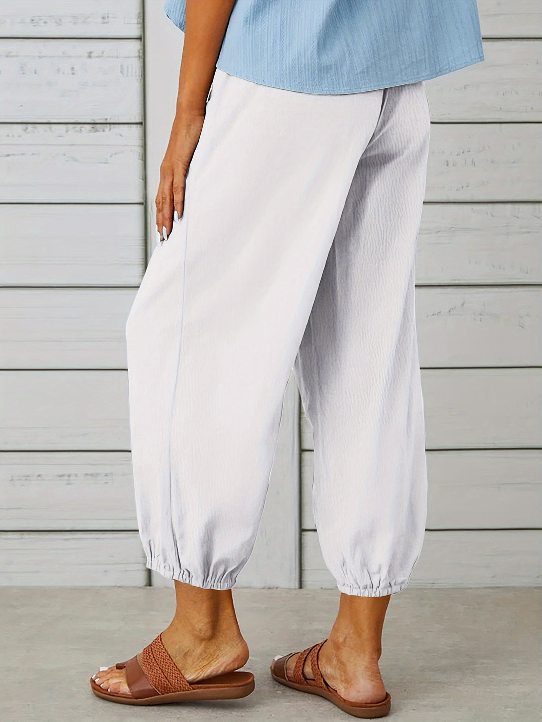 Colleen | Relaxed Drawstring Capris