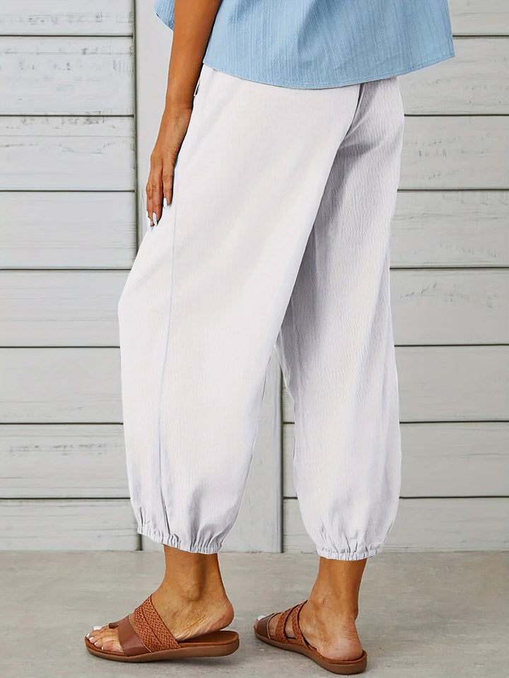 Colleen | Relaxed Drawstring Capris