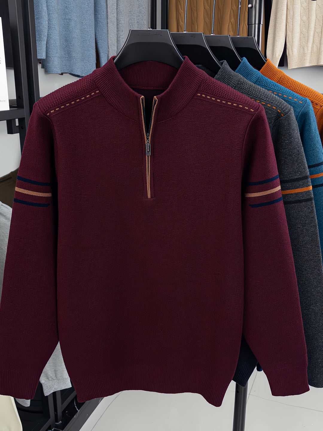 Conrad | Zip-Neck Knit Jumper