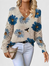 Bronwen | Floral Openwork Jumper