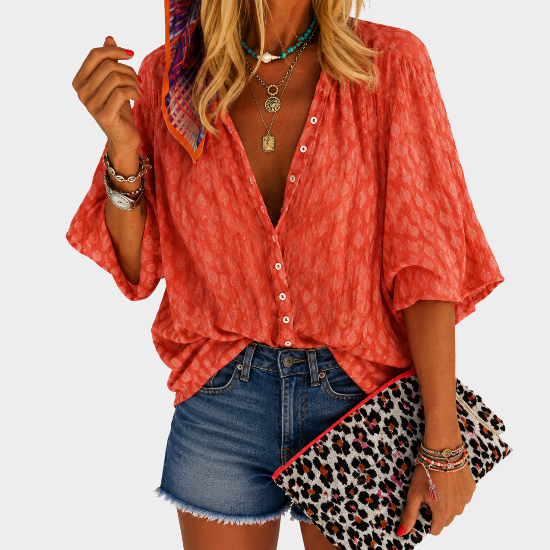 Adrienne | Relaxed Button-Front Blouse