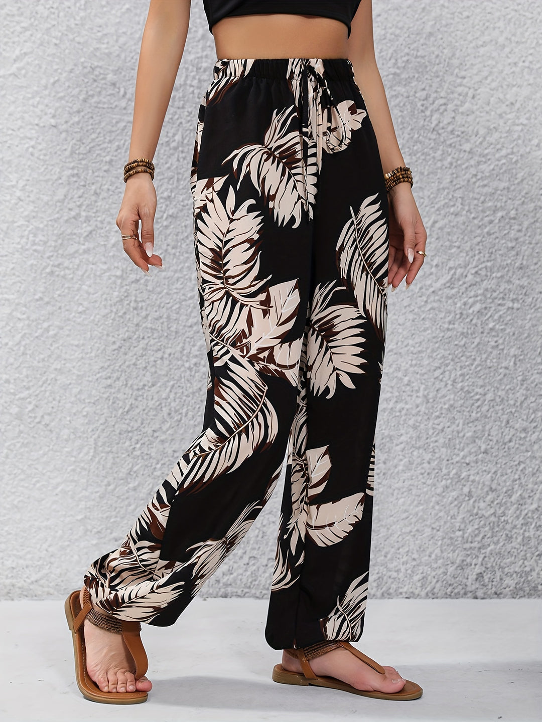 Josephine | Tropical Wide-Leg Trousers