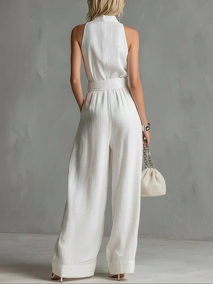 Adelaide | Belted Wide-Leg Jumpsuit