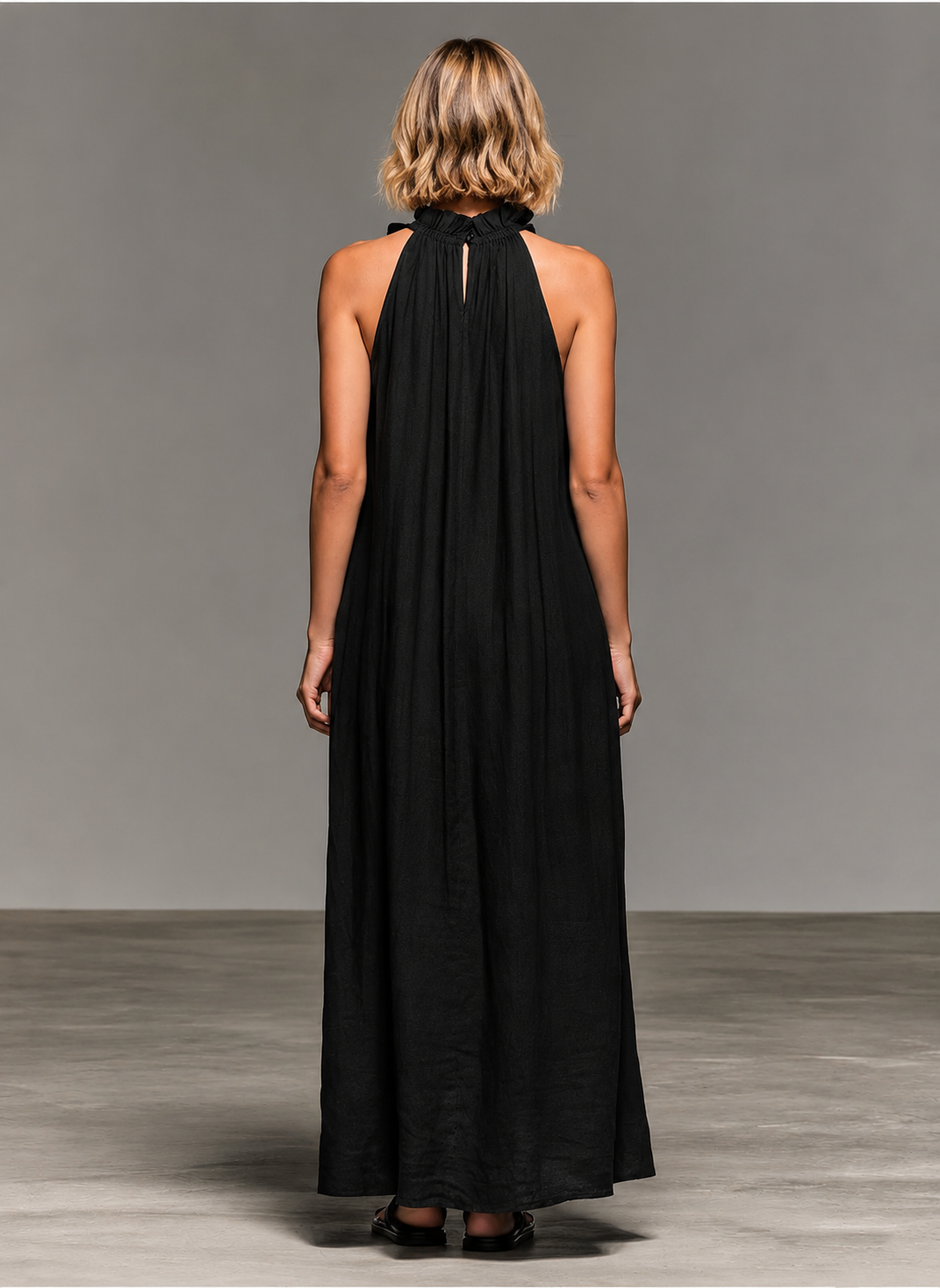 Annette | Flowing Ruffle Maxi Dress