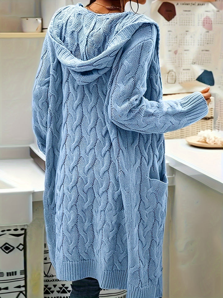 Rosanna | Longline Cable-Knit Cardigan