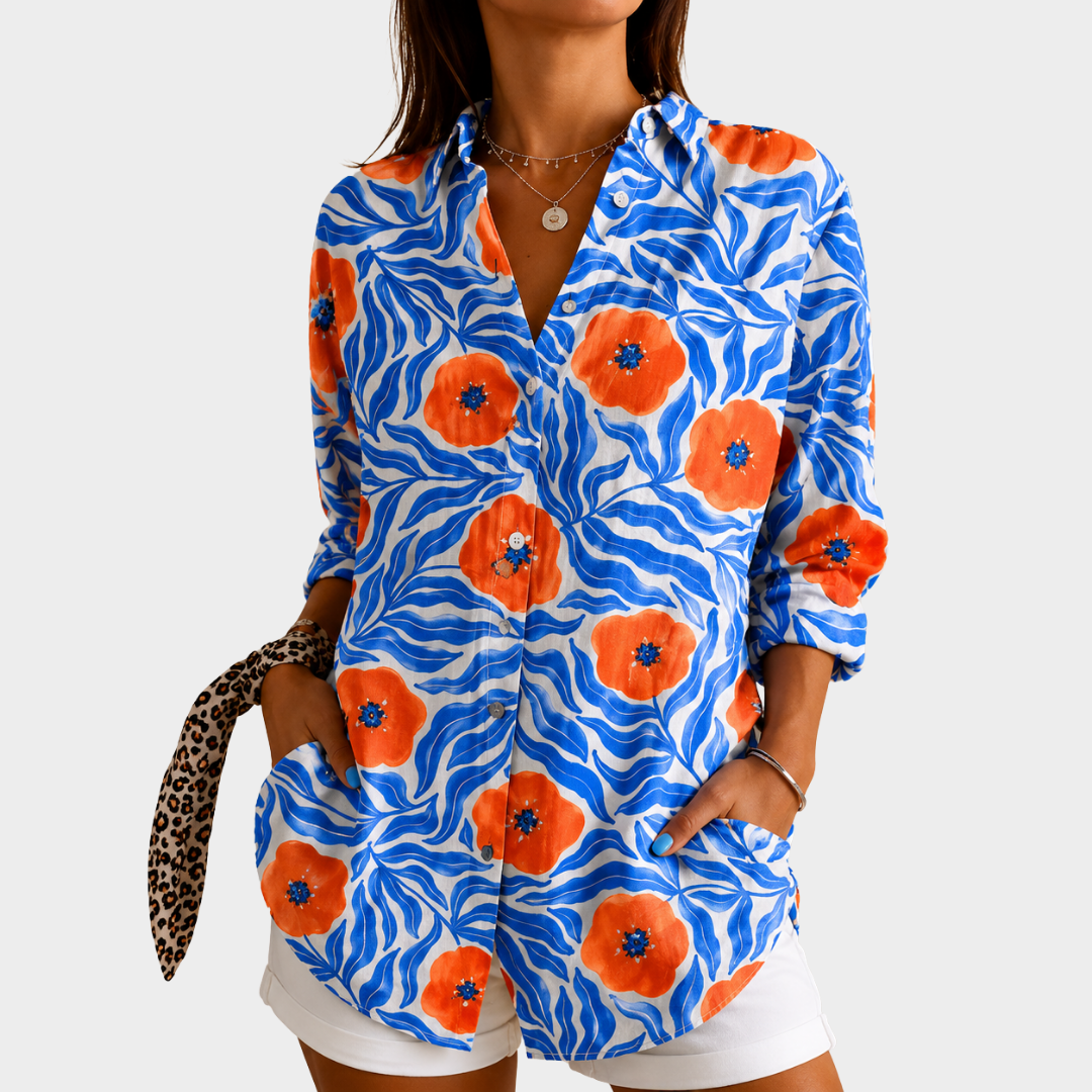 Coraline | Blossom Print Shirt