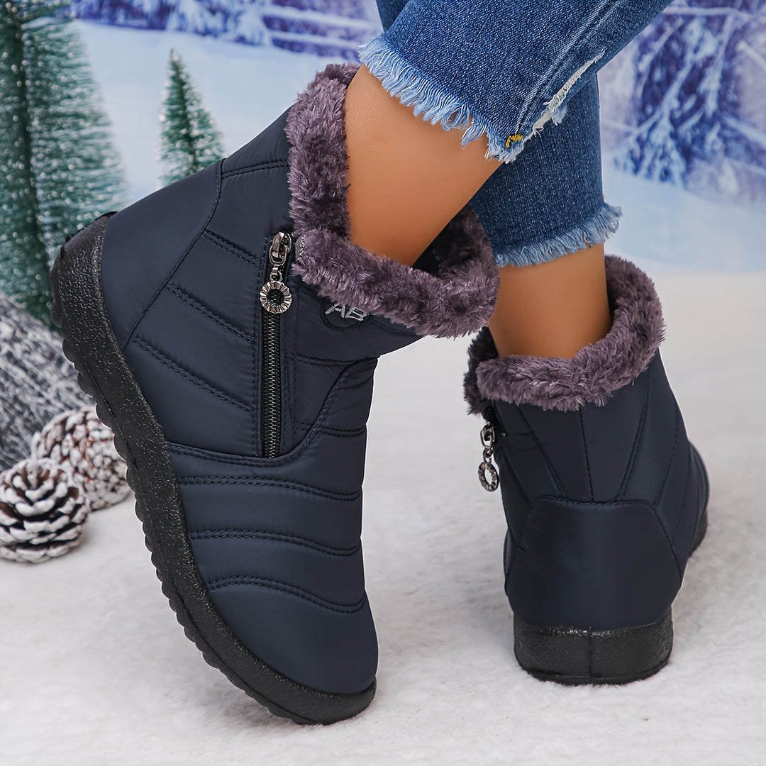 Noelle | Cosy Fleece-Lined Winter Ankle Boots