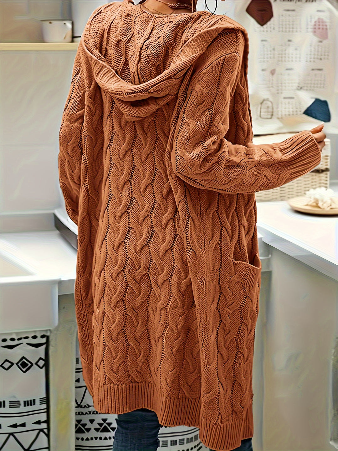 Rosanna | Longline Cable-Knit Cardigan