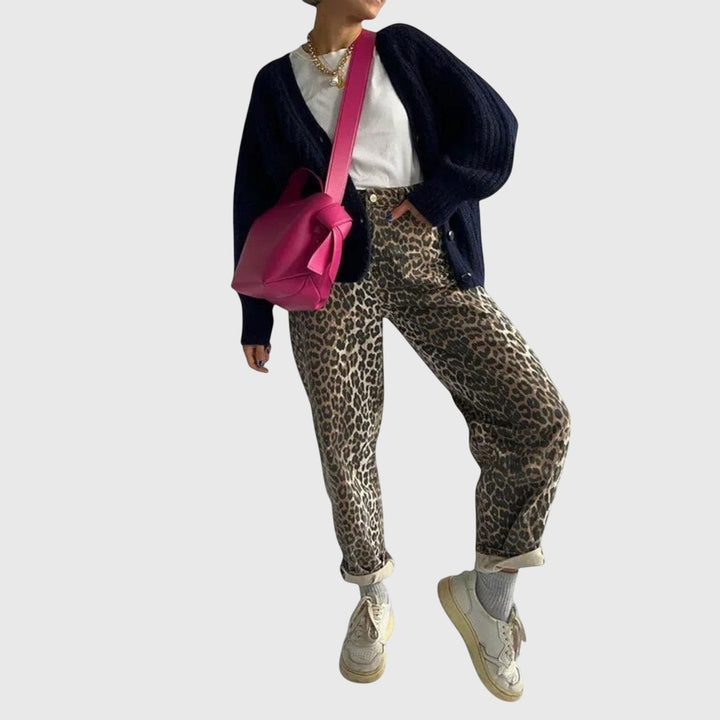 Trina | Leopard Print Jeans