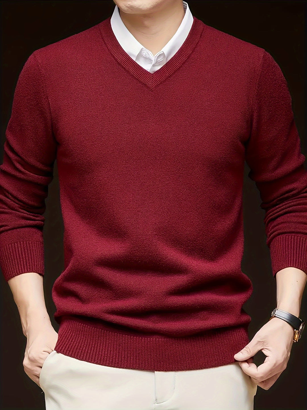 Lincoln | Refined V-Neck Jumper