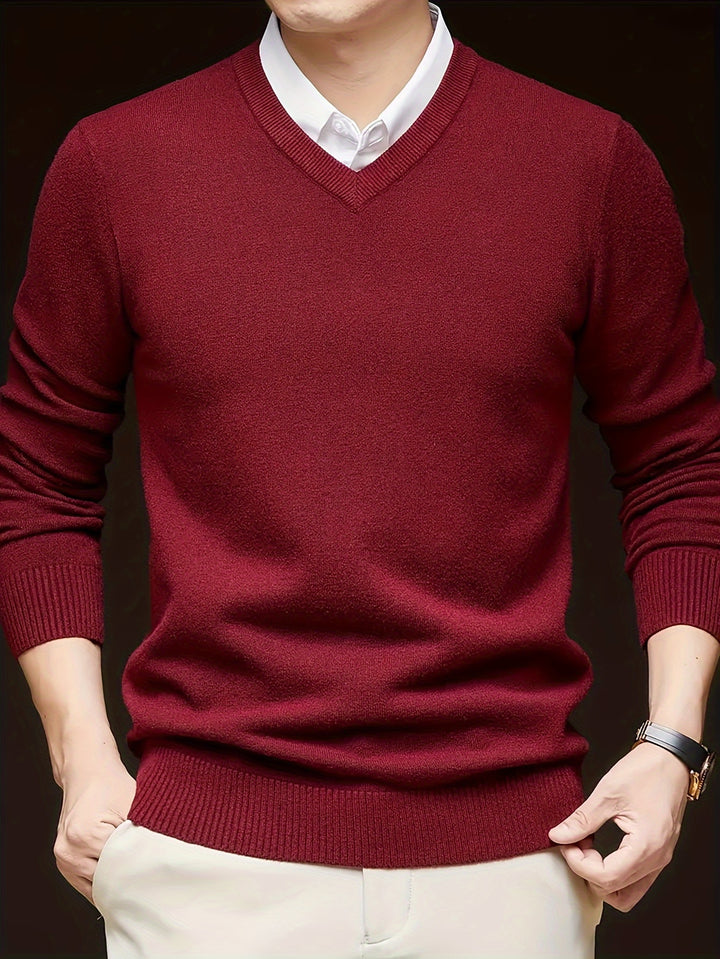 Lincoln | Refined V-Neck Jumper