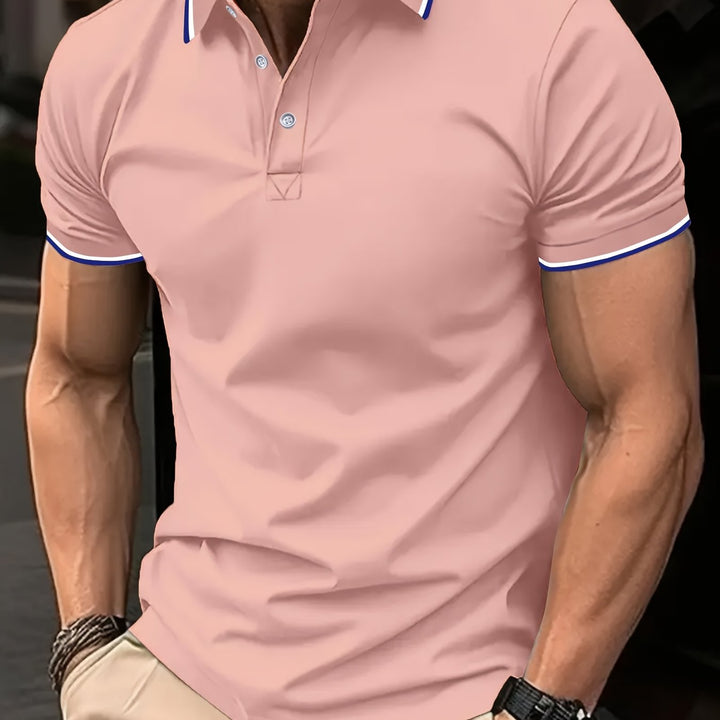 Preston | Tipped Collar Short Sleeve Polo Shirt