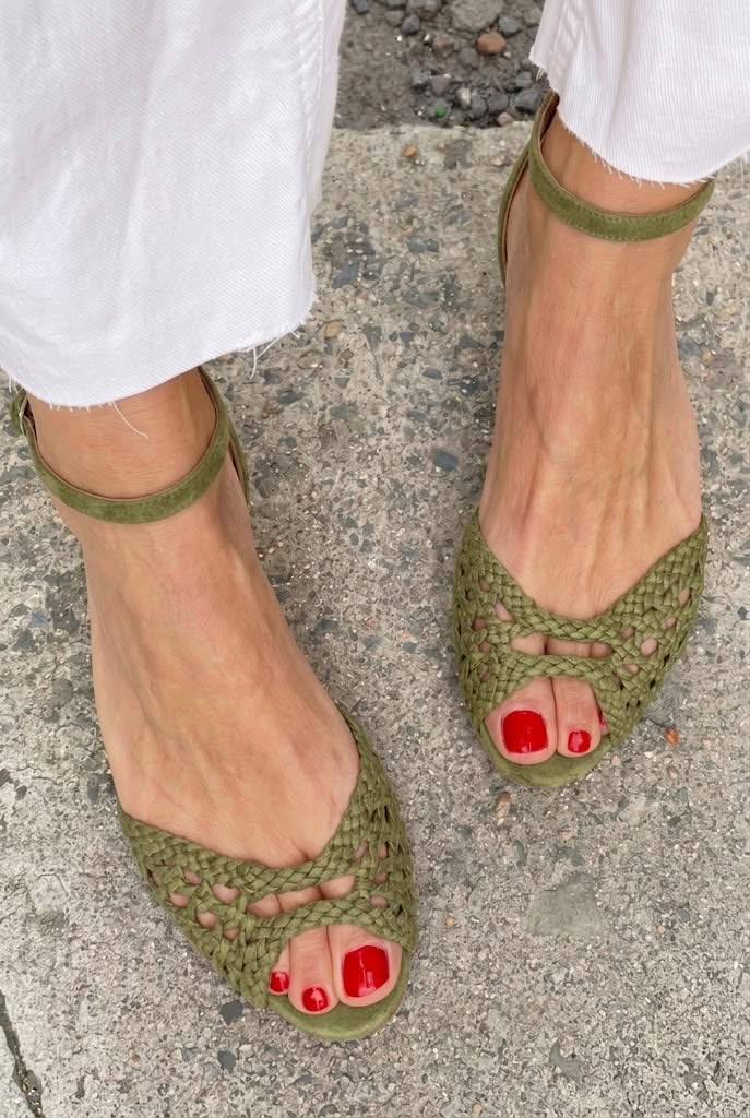 Juniper | Woven Ankle-Strap Sandals