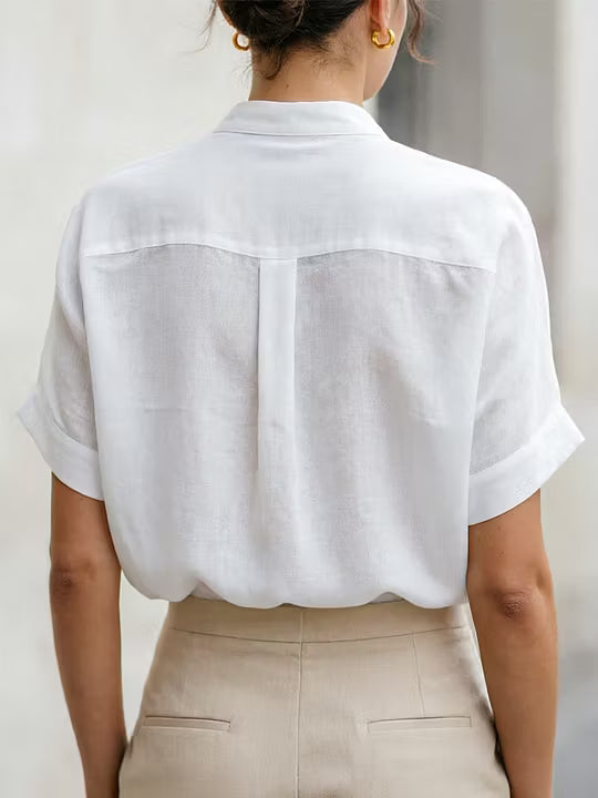 Selina | Refined Stand-Collar Blouse