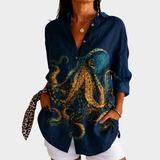Coraline | Ocean Statement Blouse