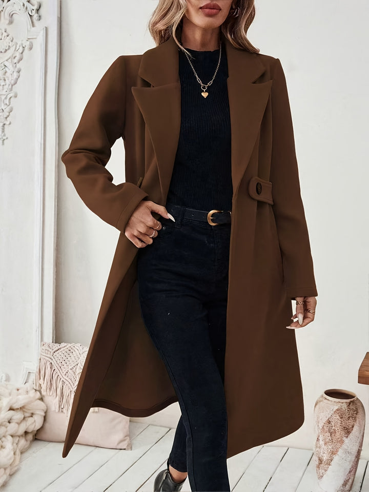 Genevra | Tailored Belted Long Coat
