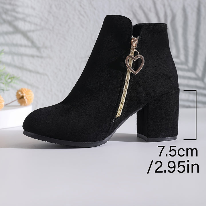 Estelle | Elegant Chunky-Heel Ankle Boots