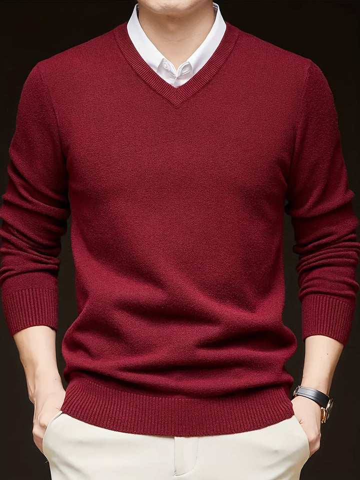 Lincoln | Refined V-Neck Jumper