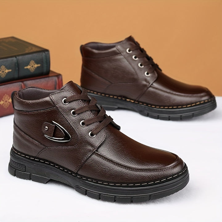 Douglas | Cosy High-Top Lace-Up Boots