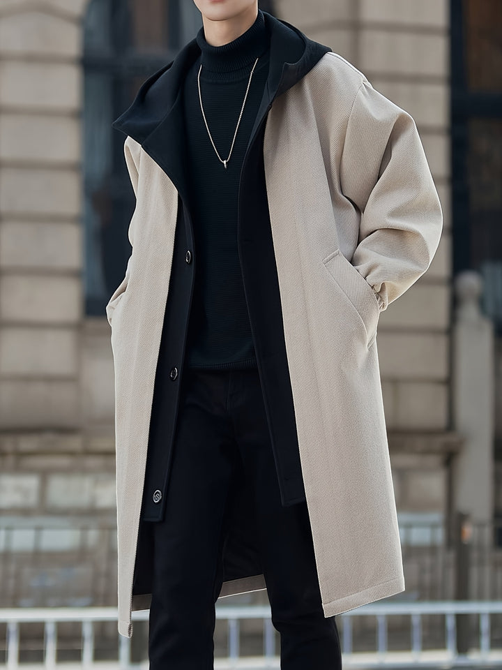 Desmond | Layered Hooded Long Coat