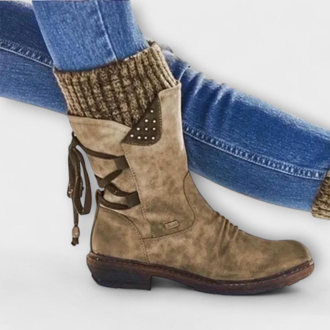 Lena | Cosy Cuffed Mid-Calf Boots