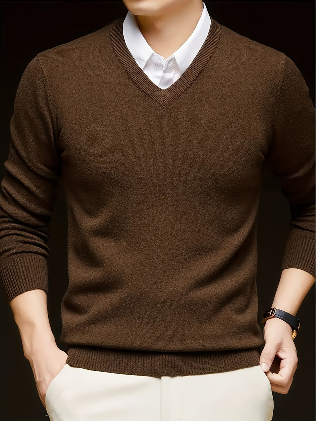 Lincoln | Refined V-Neck Jumper