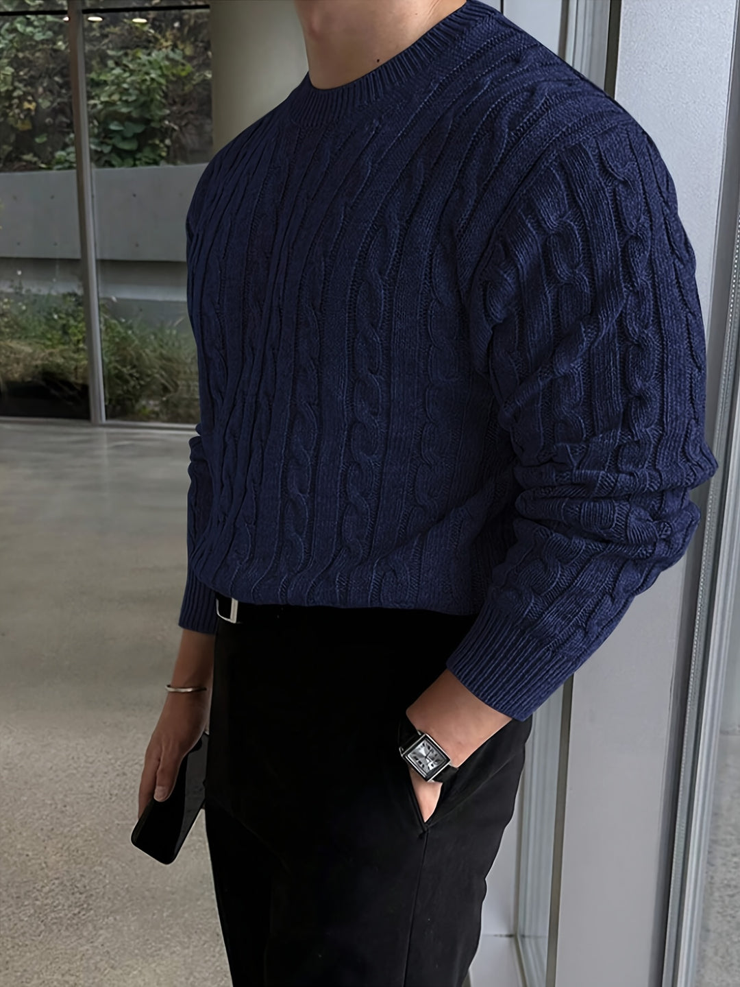 Hartley | Cable-Knit Round Neck Jumper