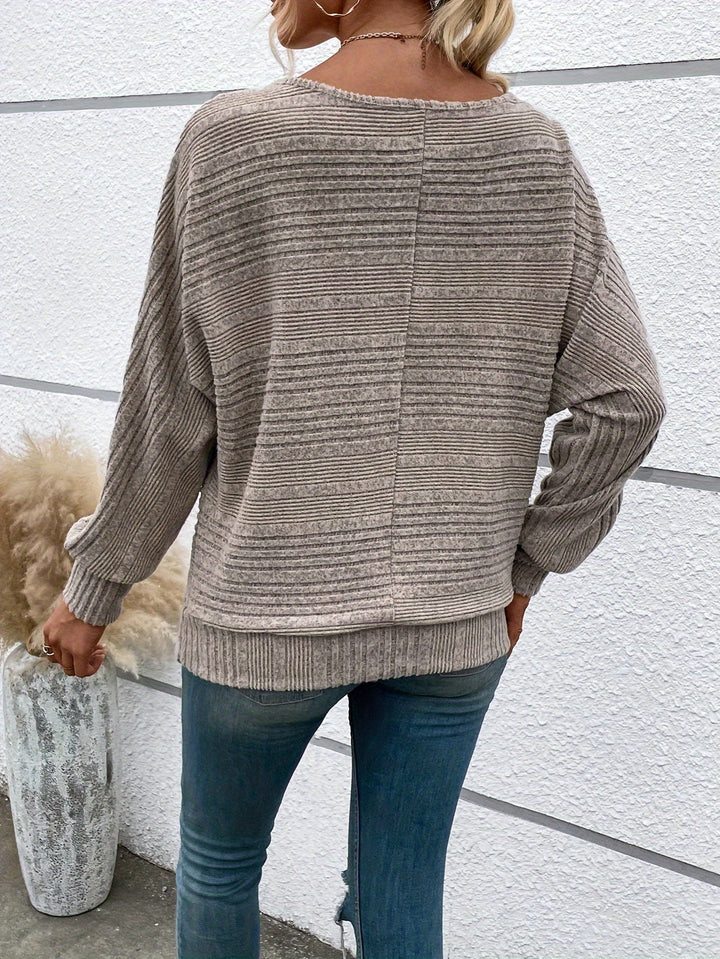 Sylvie | Relaxed Ribbed Batwing Top