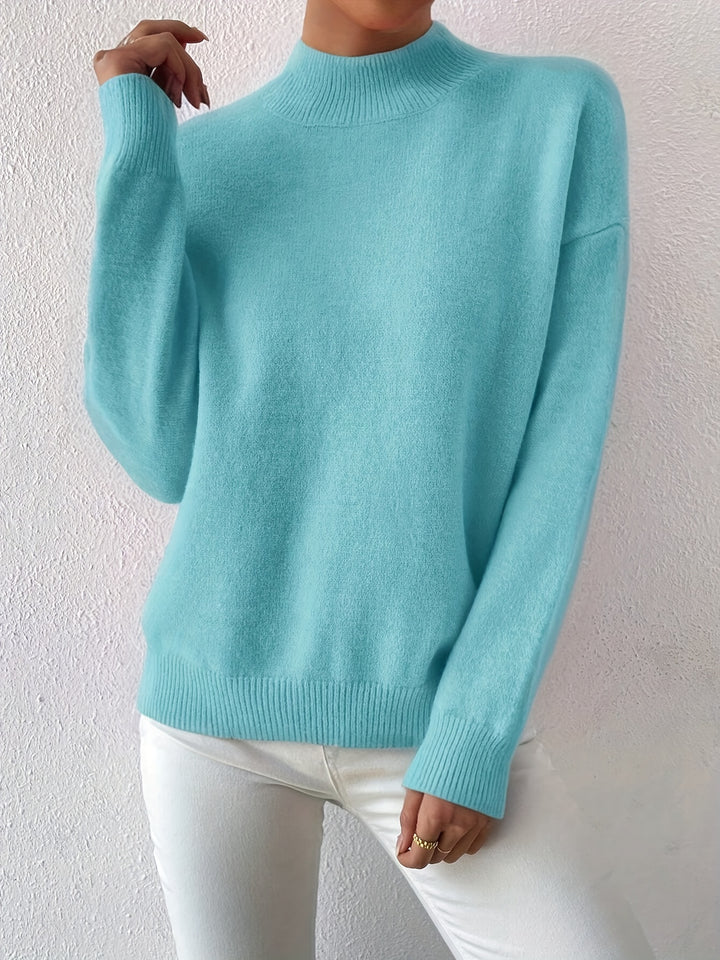 Sloane | Relaxed Mock Neck Jumper