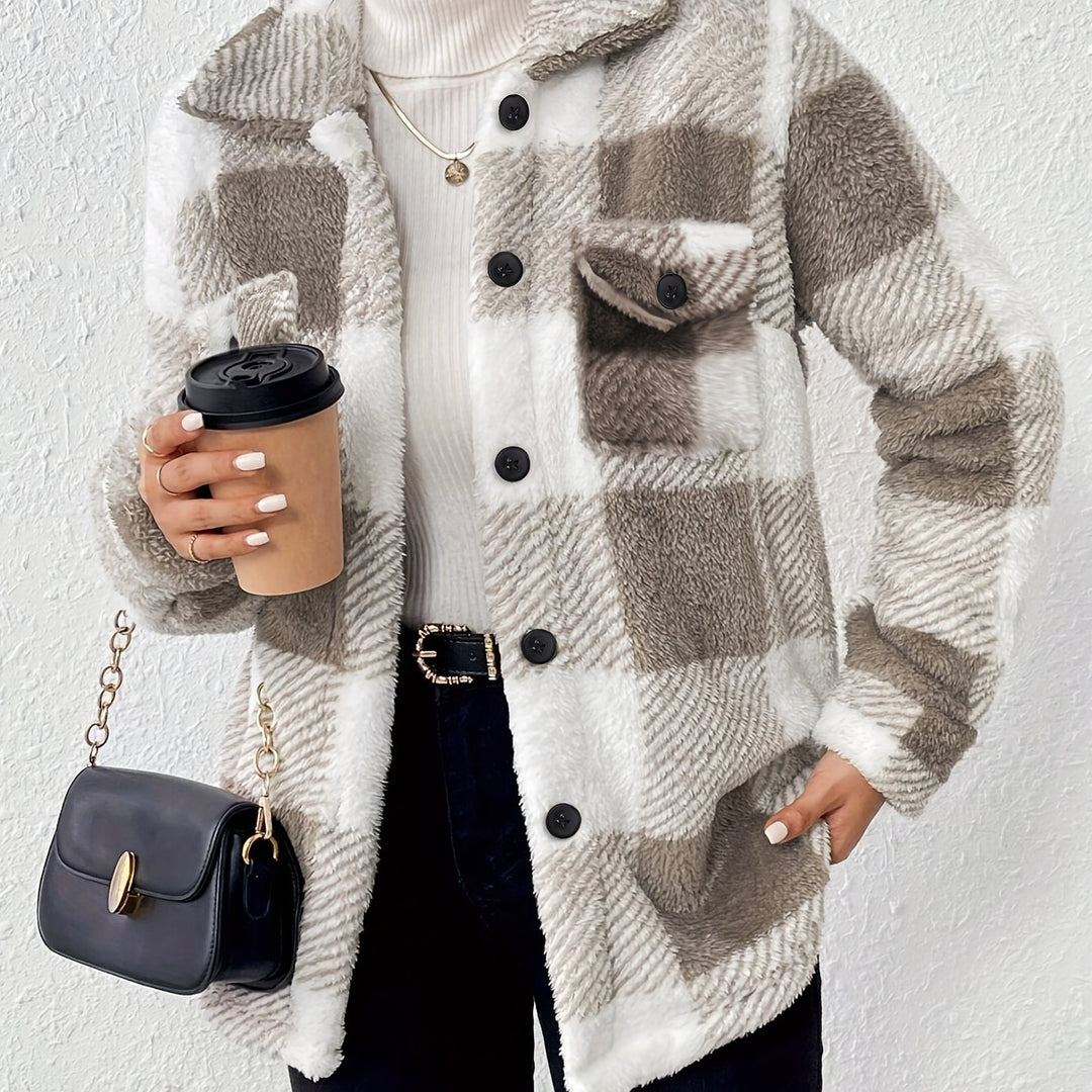 Beatrix | Cosy Checked Shirt Jacket