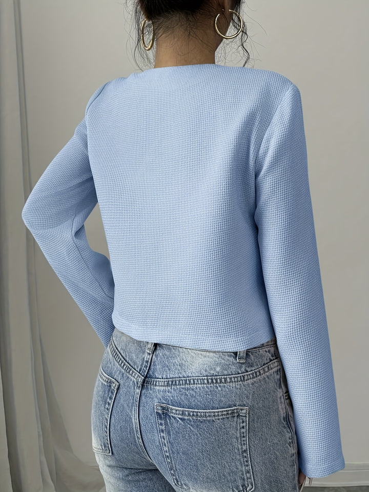Aria | Bow-Detail Cropped Jacket