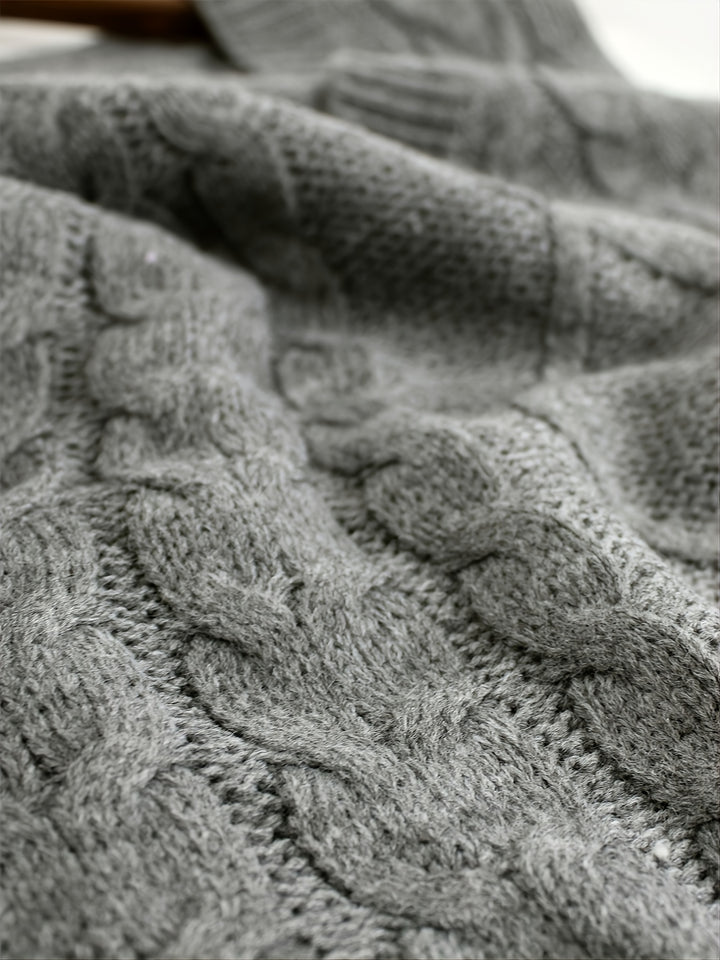 Vivian | Cable-Knit V-Neck Sweater Vest