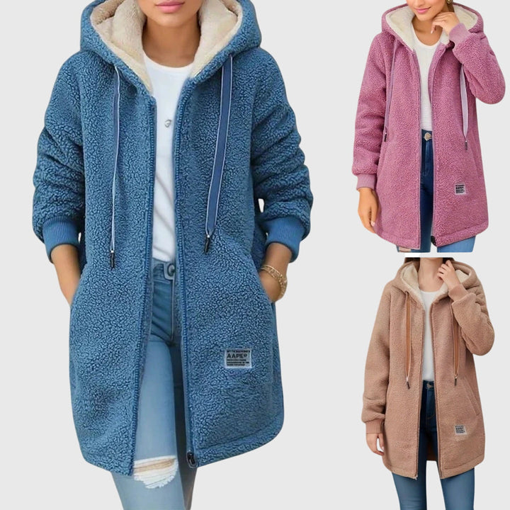 Maribeth | Longline Hooded Zip Jacket