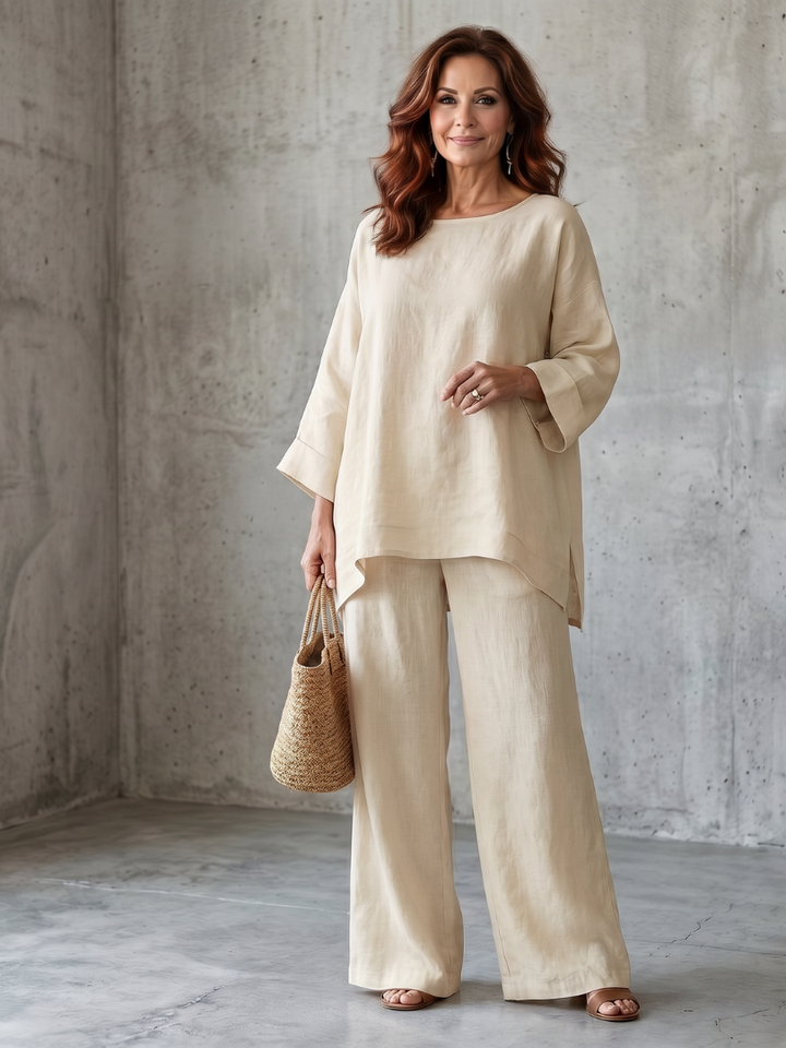 Deborah | Relaxed Wide-Leg Two-Piece Set